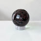 Garnet in Astrophyllite Spheres 60mm