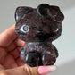 Garnet Kitty Carving