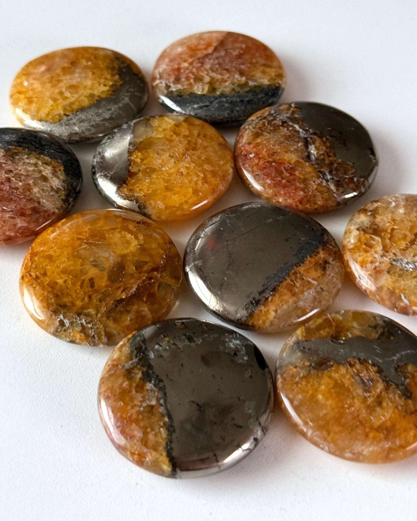 Golden Healer Pyrite Round Palm Stone