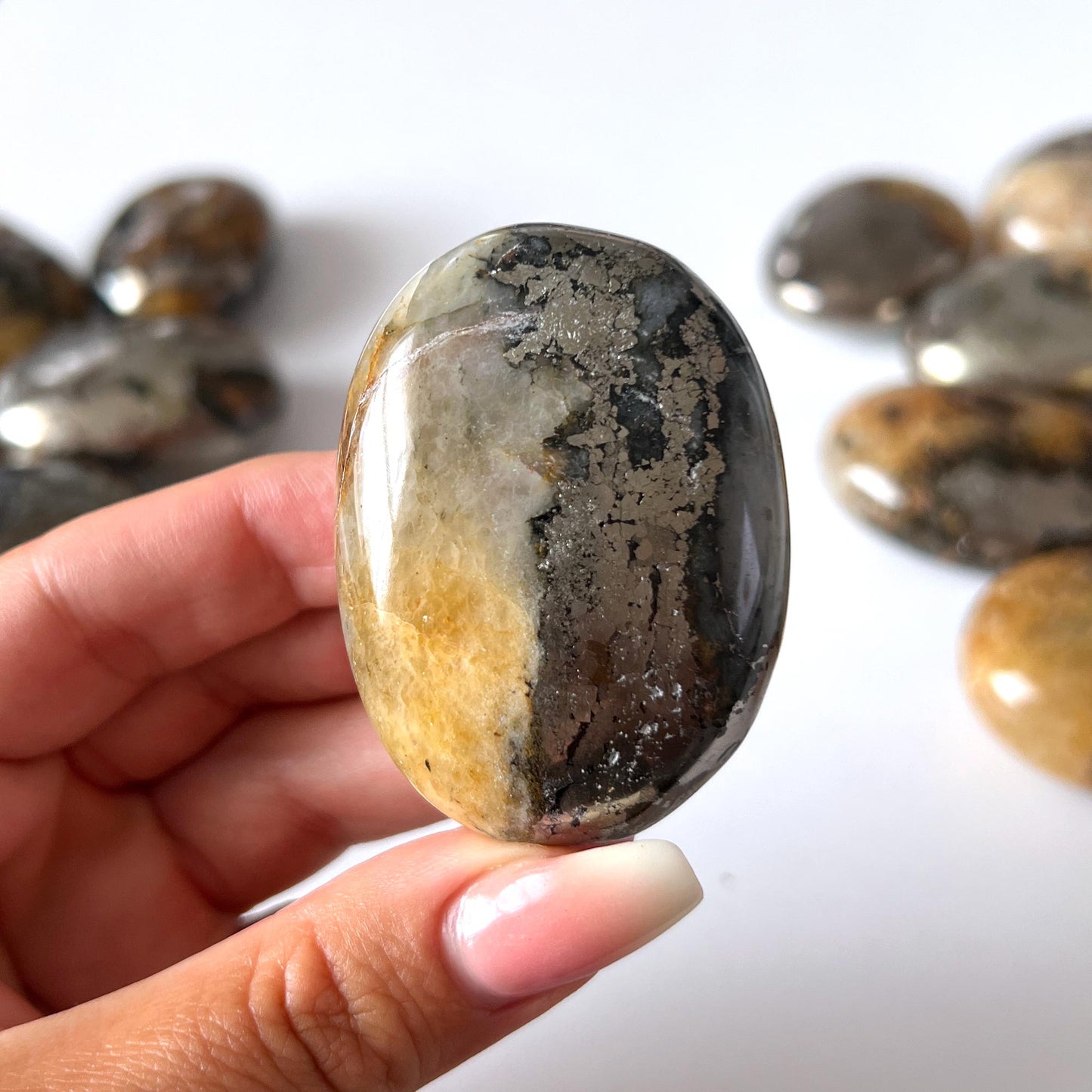 Golden Healer Pyrite Palm Stone