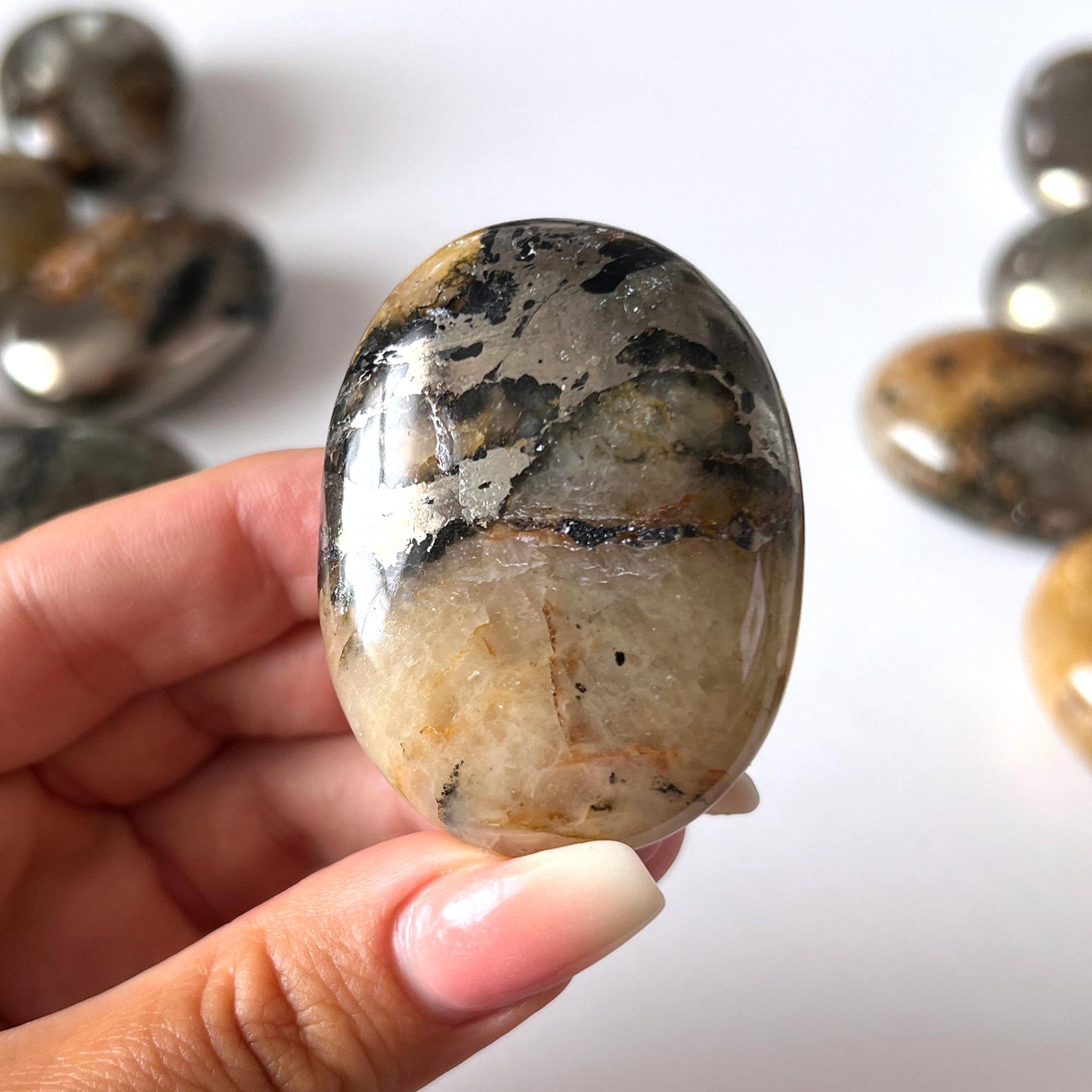 Golden Healer Pyrite Palm Stone