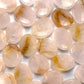 Rose Quartz Golden Healer Worry Stone