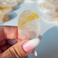 Rose Quartz Golden Healer Worry Stone