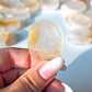 Rose Quartz Golden Healer Worry Stone
