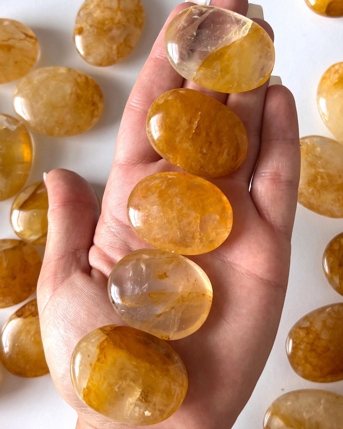 Golden Healer Palm Stone