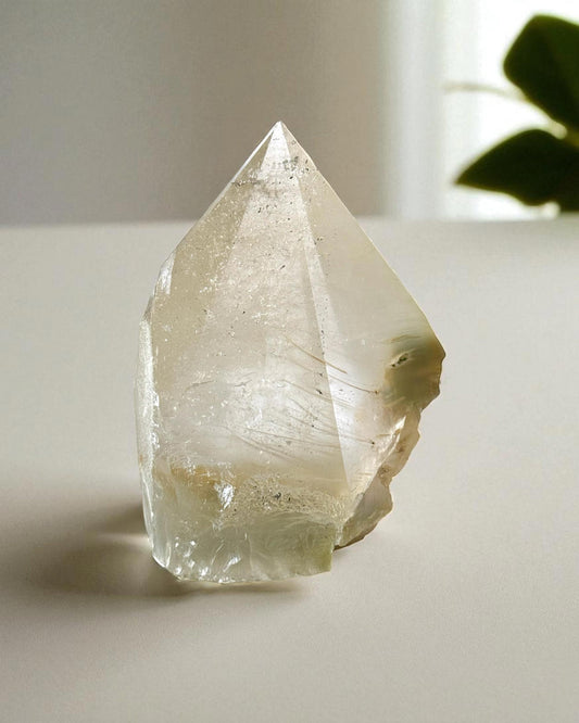 Green Chlorite Quartz Top Polished Point