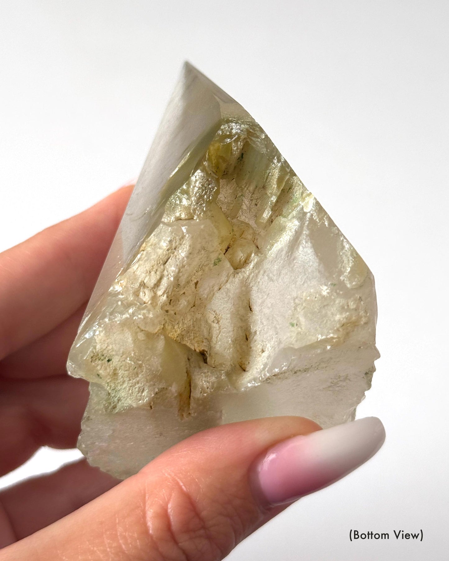 Green Chlorite Quartz Top Polished Point