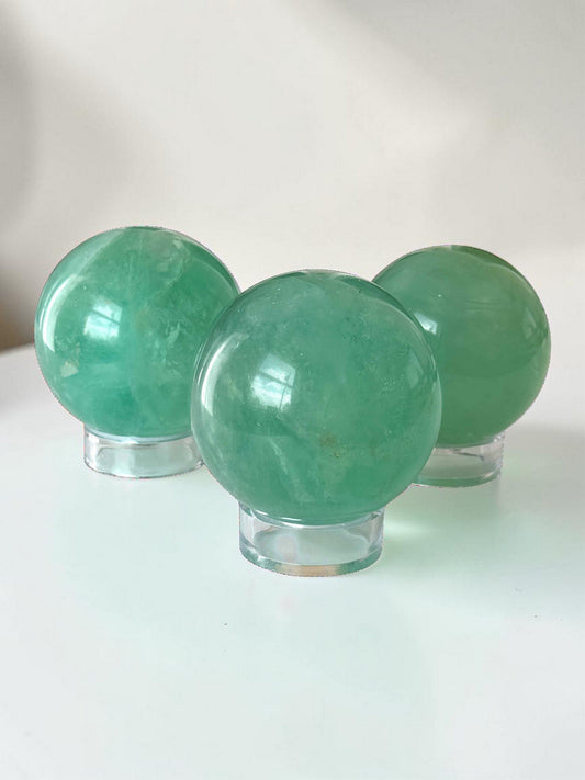 Green Fluorite Sphere 77mm
