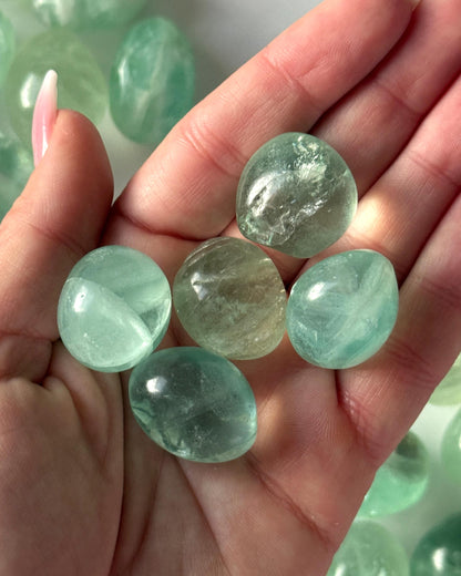 Green Fluorite Tumbled Stone