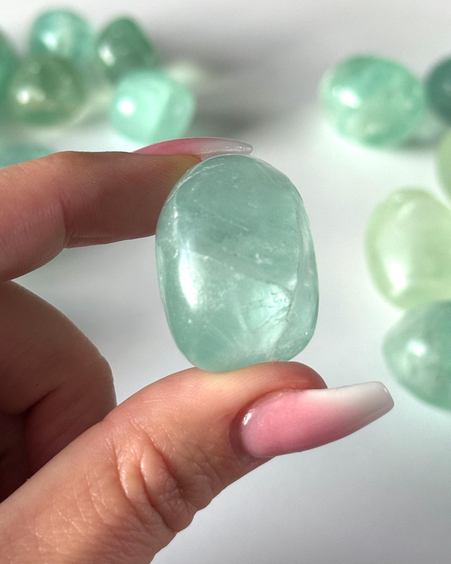 Green Fluorite Tumbled Stone