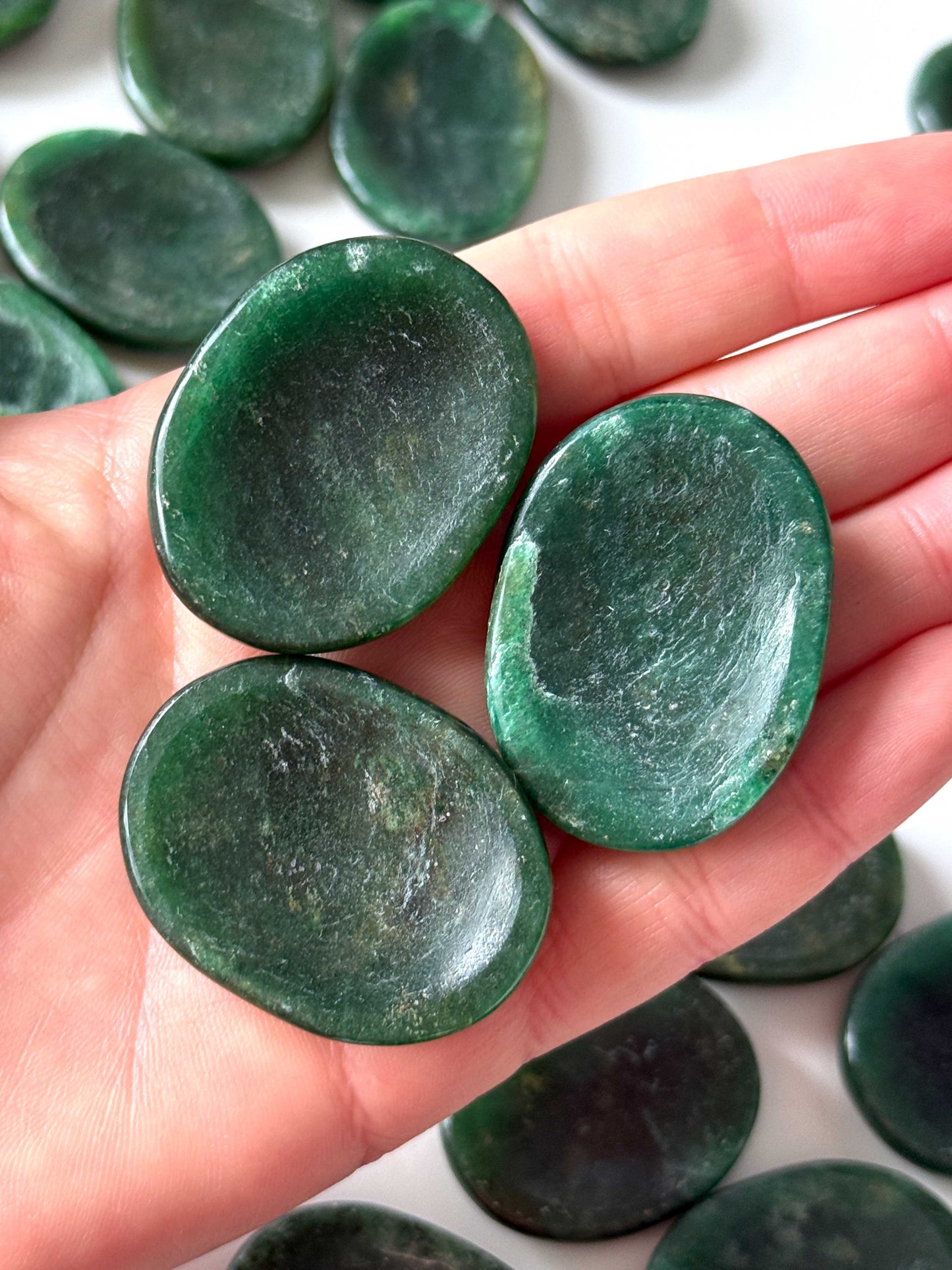 Green Fuchsite Worry Stone