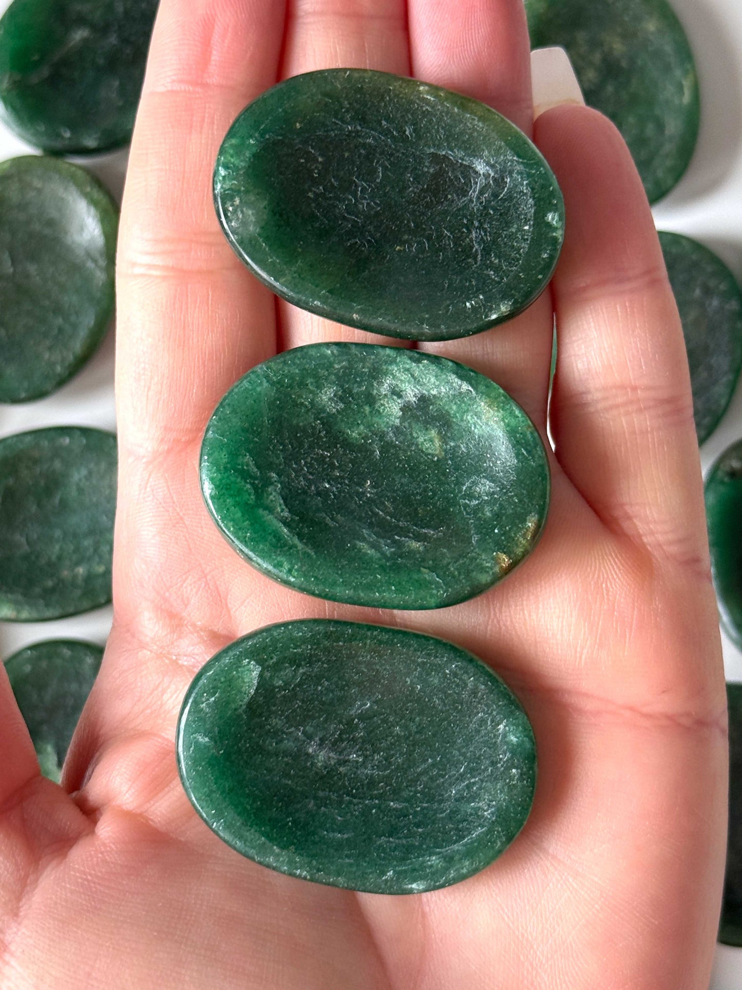 Green Fuchsite Worry Stone
