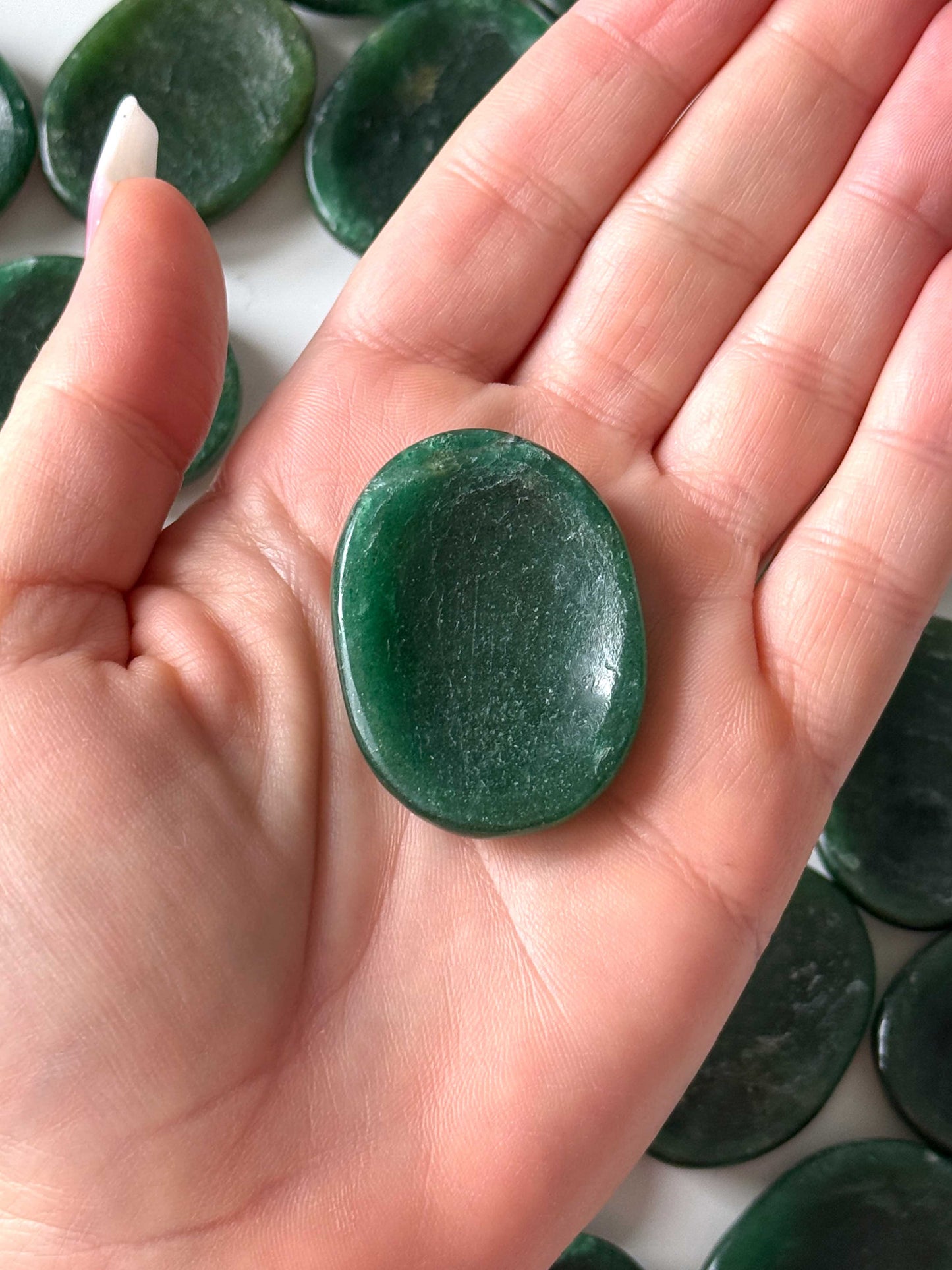 Green Fuchsite Worry Stone