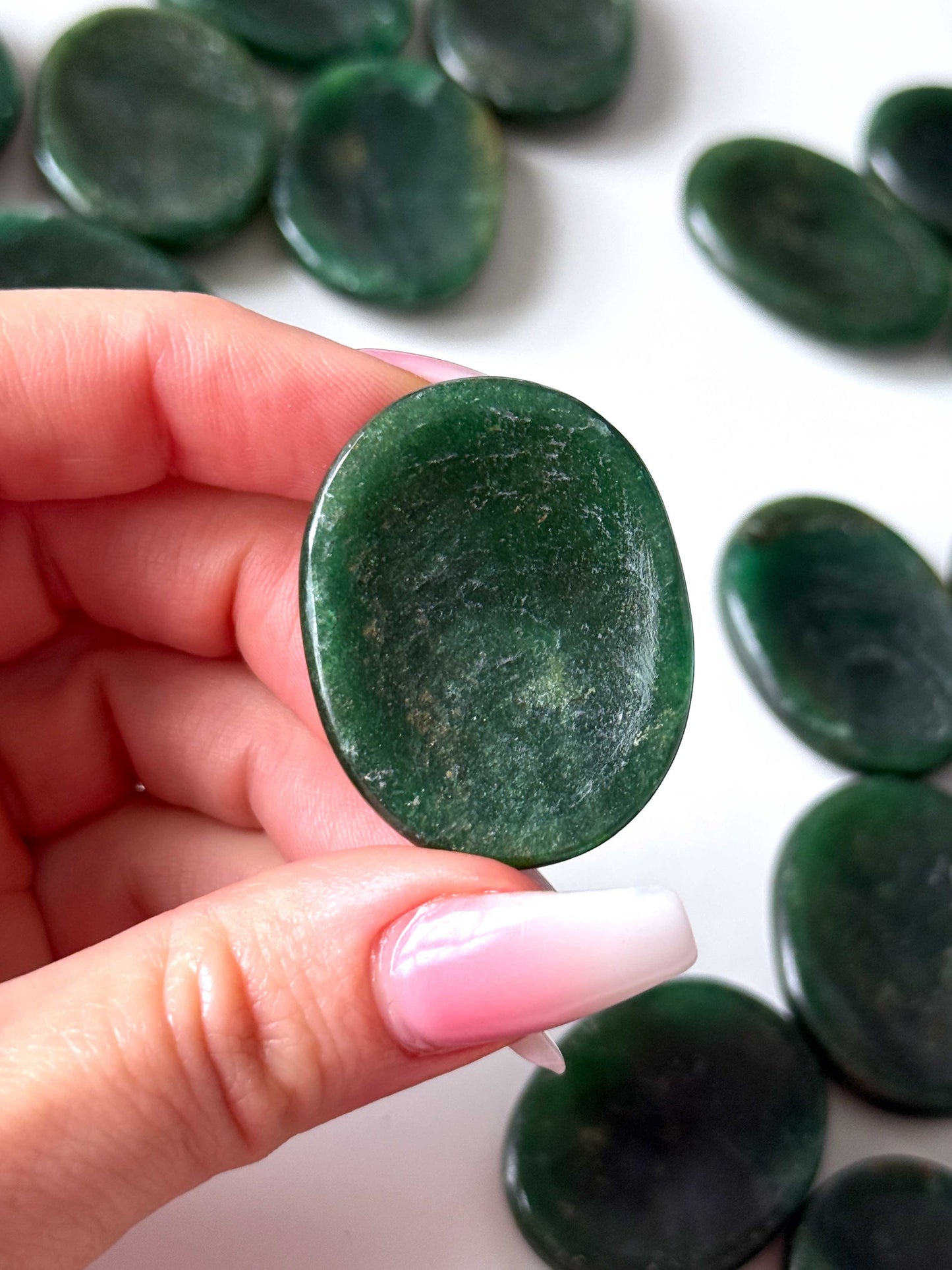 Green Fuchsite Worry Stone