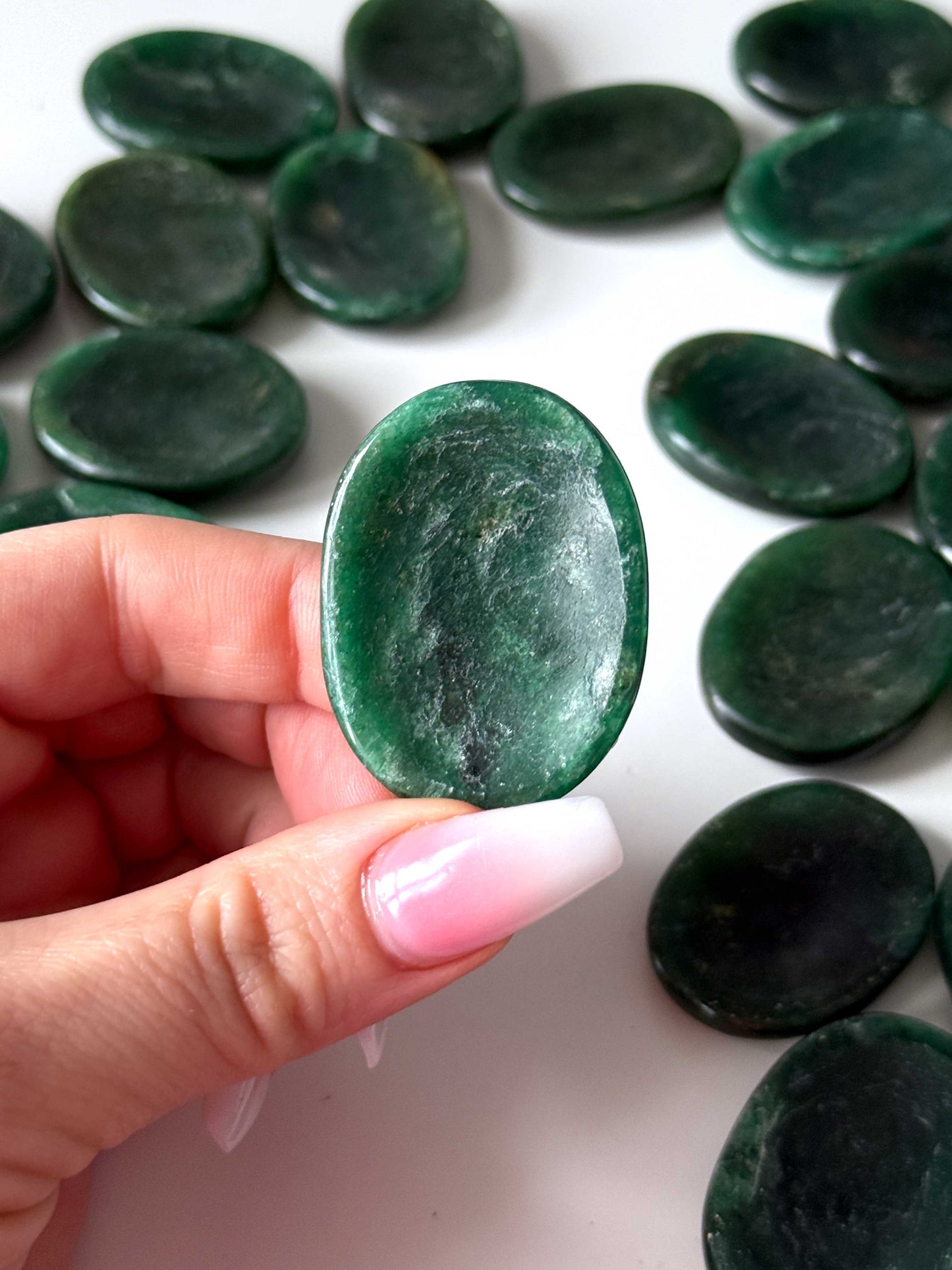 Green Fuchsite Worry Stone