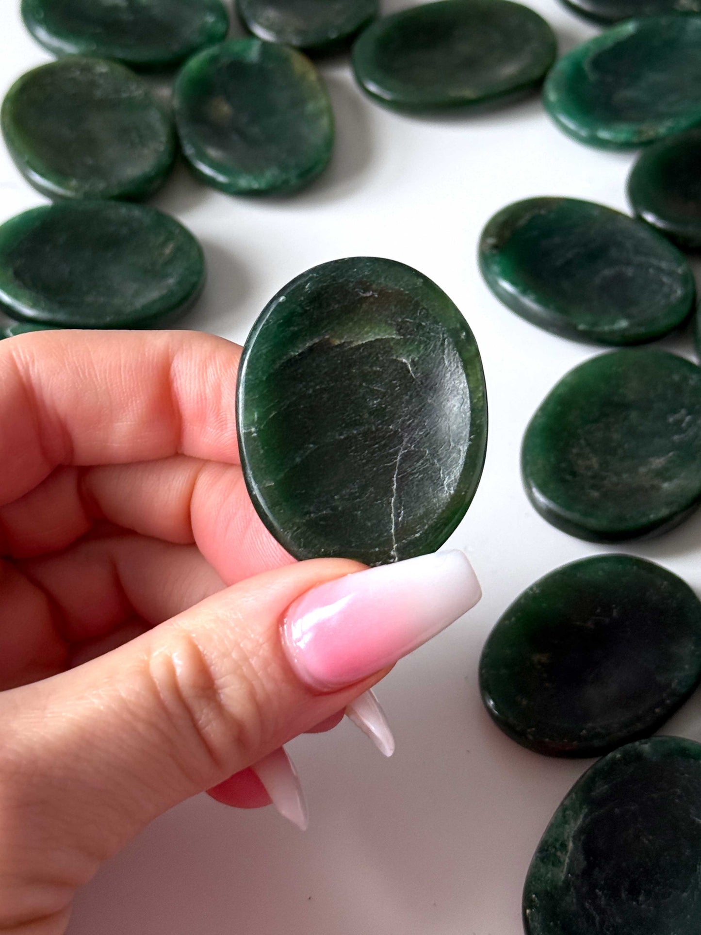 Green Fuchsite Worry Stone