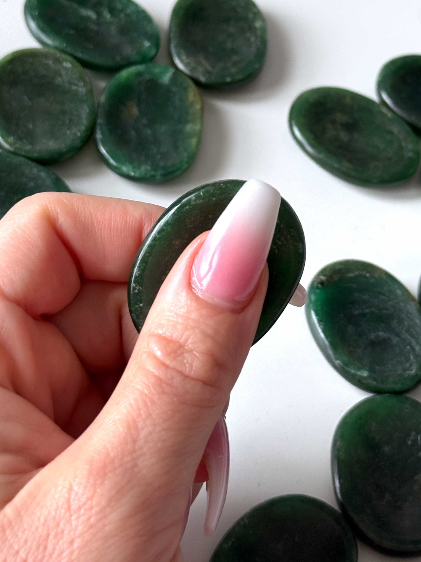 Green Fuchsite Worry Stone