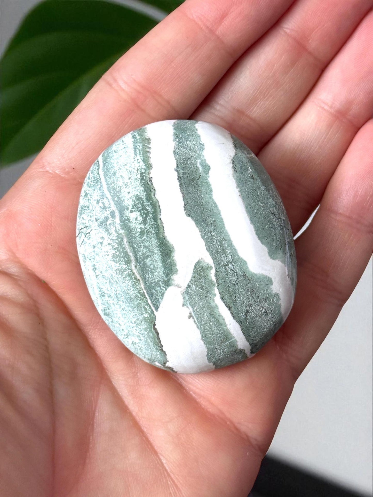 Green Sardonyx Palm Stone