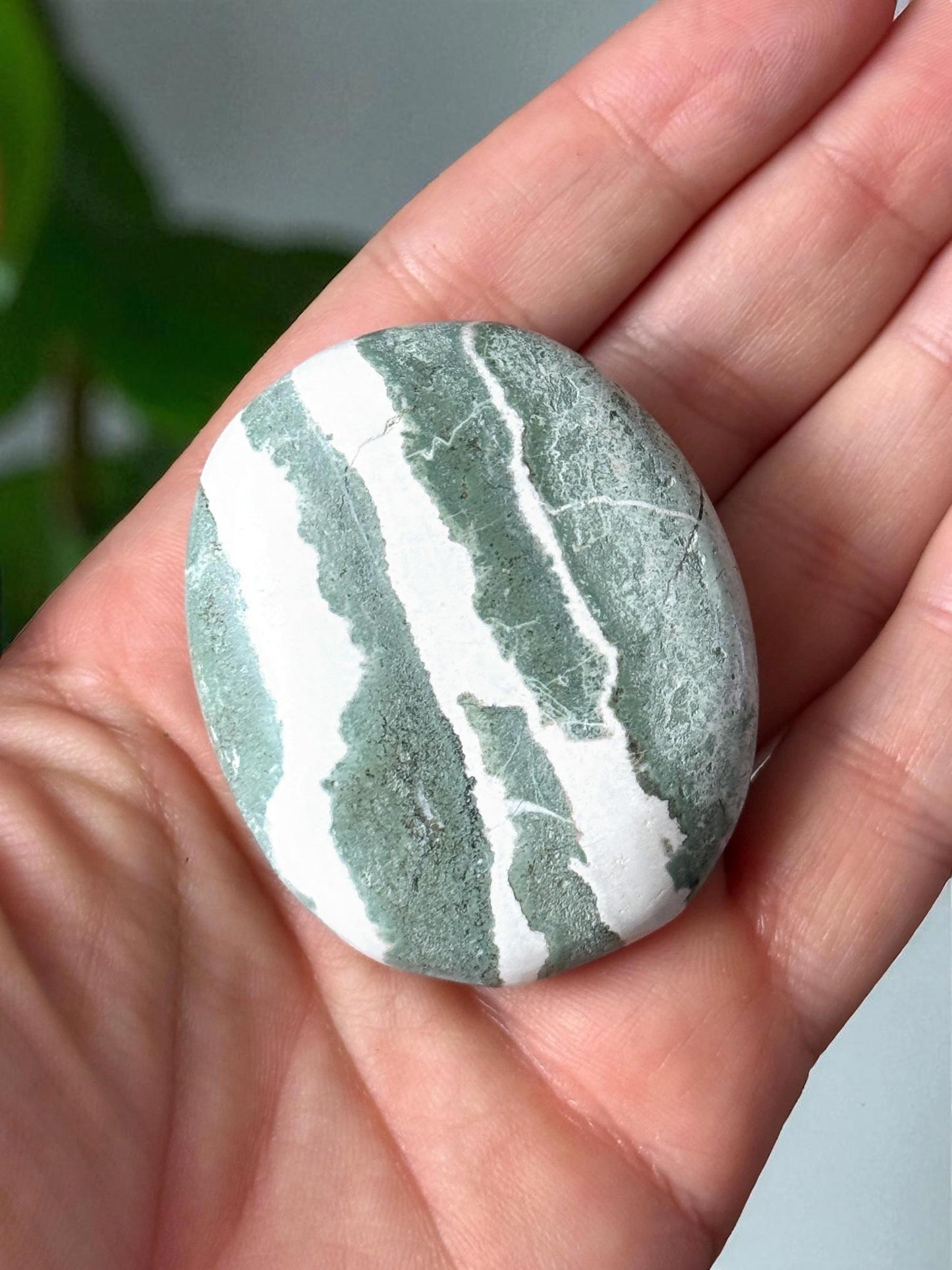 Green Sardonyx Palm Stone