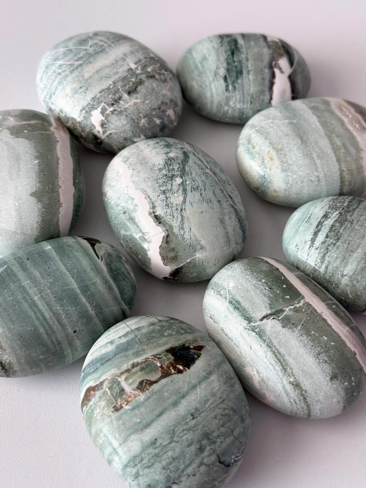 Green Sardonyx Palm Stone