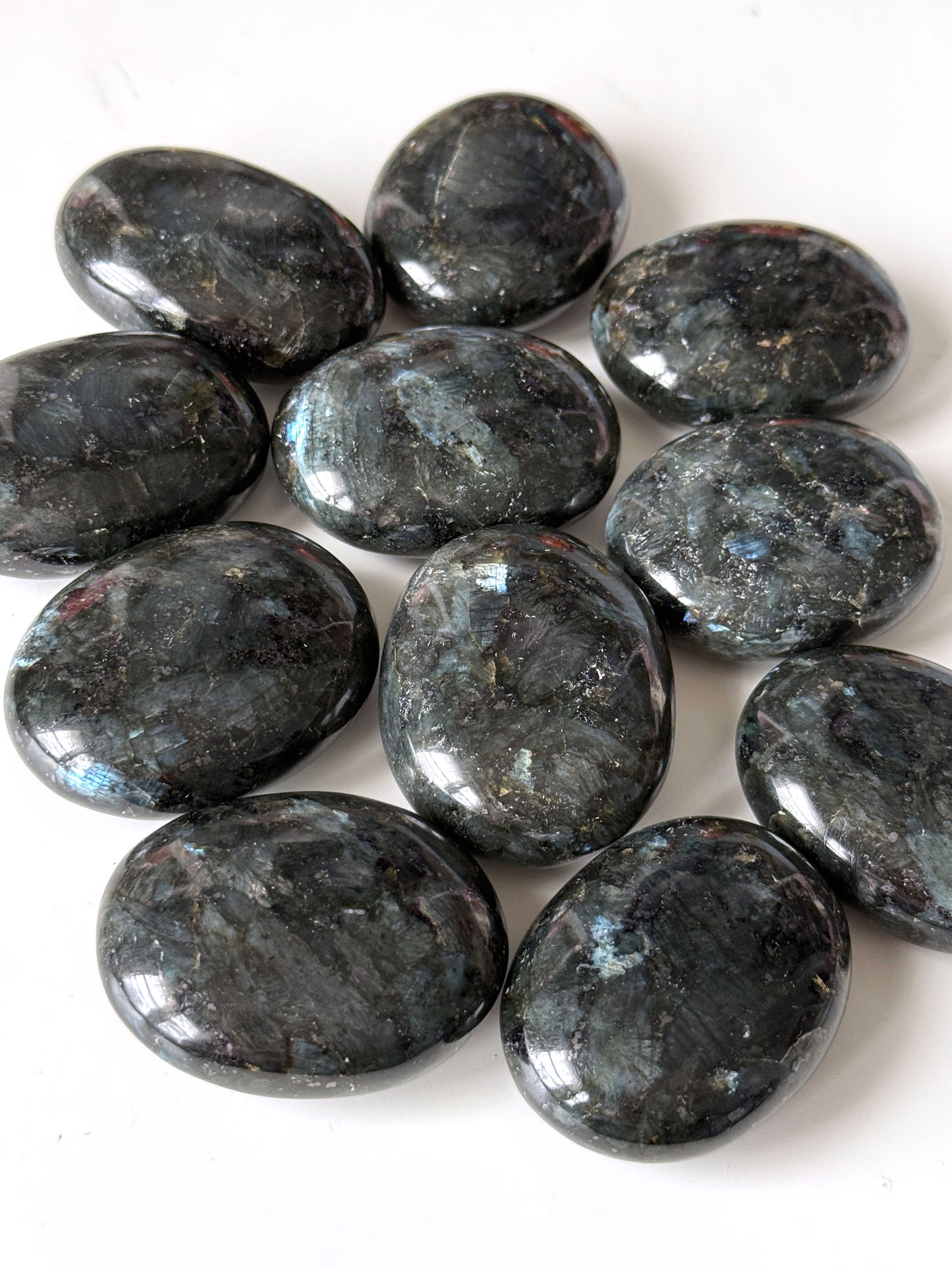 Larvikite Palm Stone