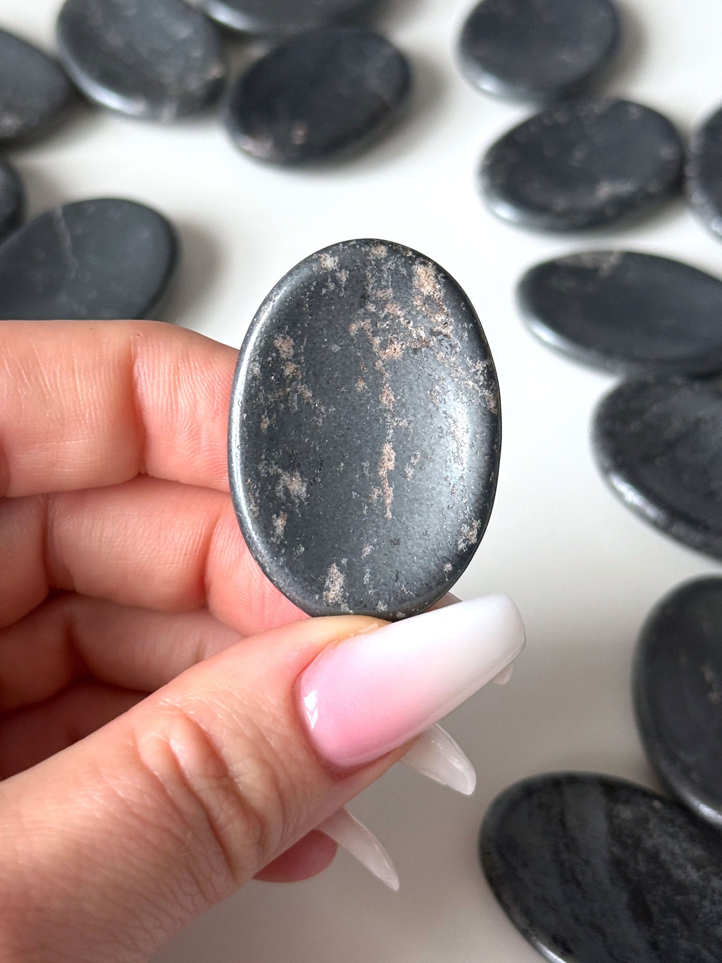 Hematite Worry Stone