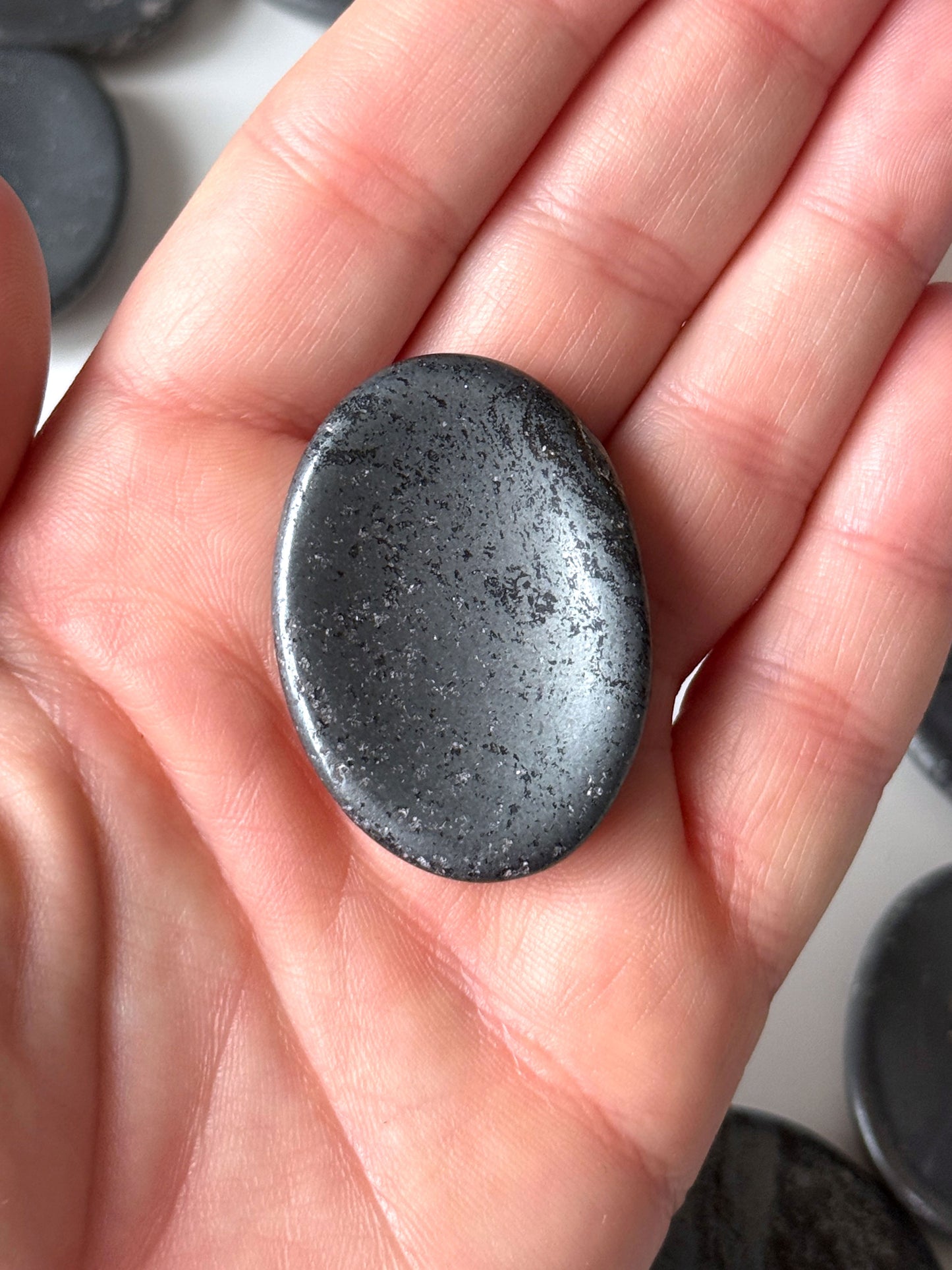 Hematite Worry Stone