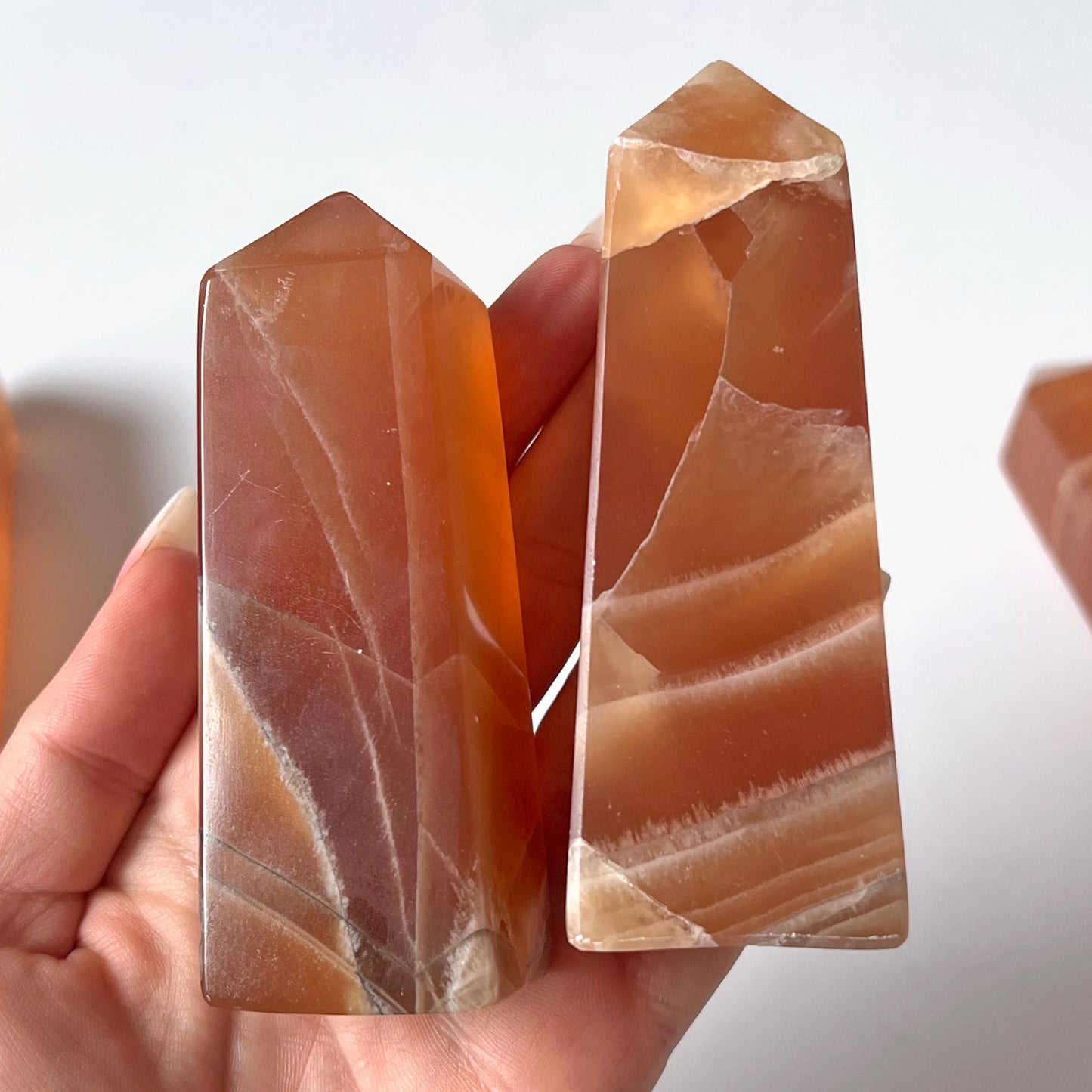 Honey Calcite Obelisk