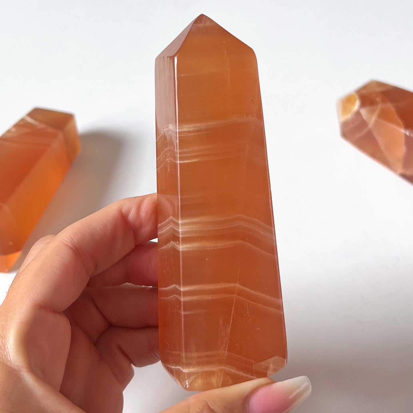 Honey Calcite Obelisk