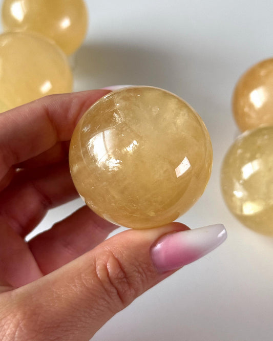 Honey Calcite Sphere 45mm