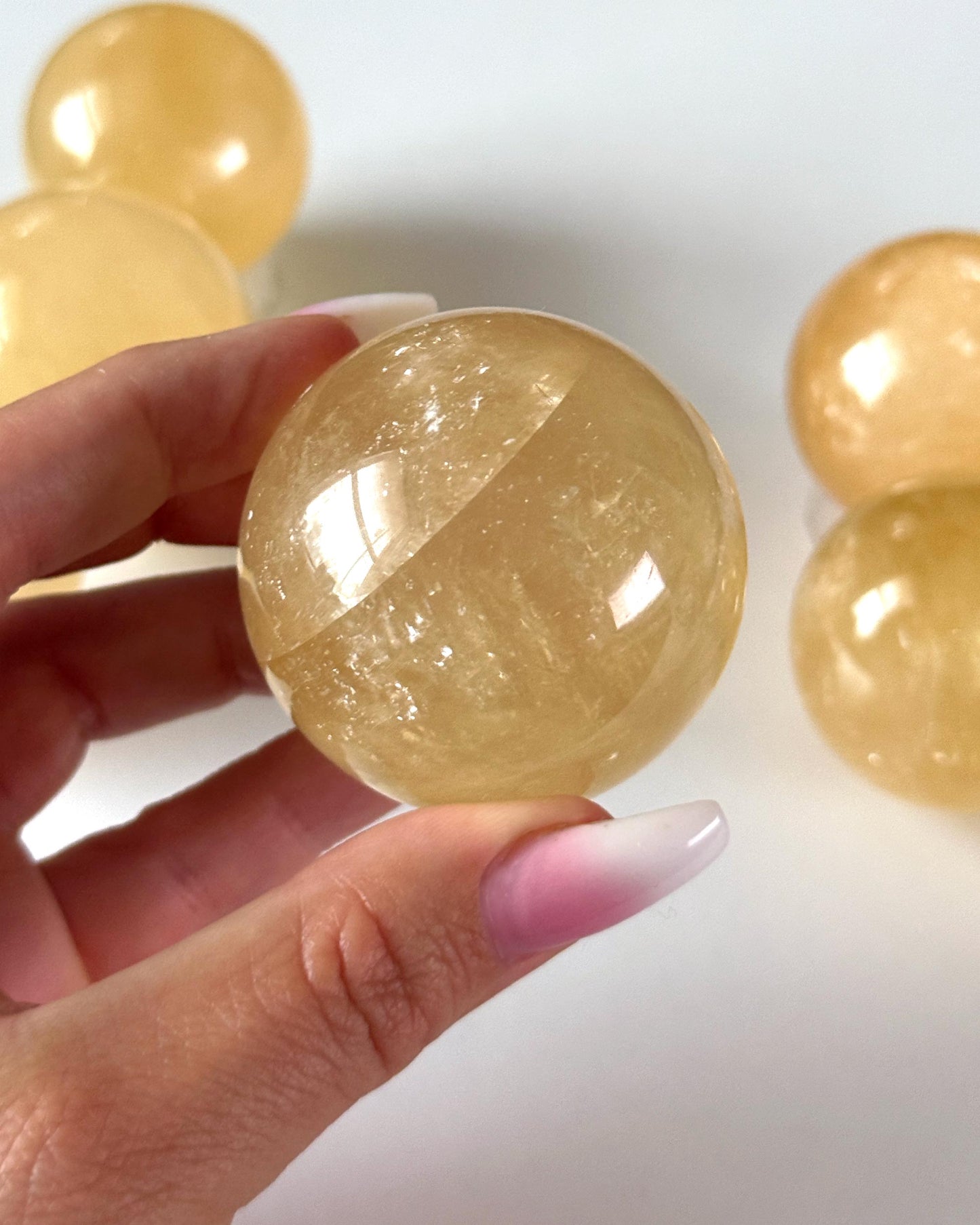 Honey Calcite Sphere 45mm
