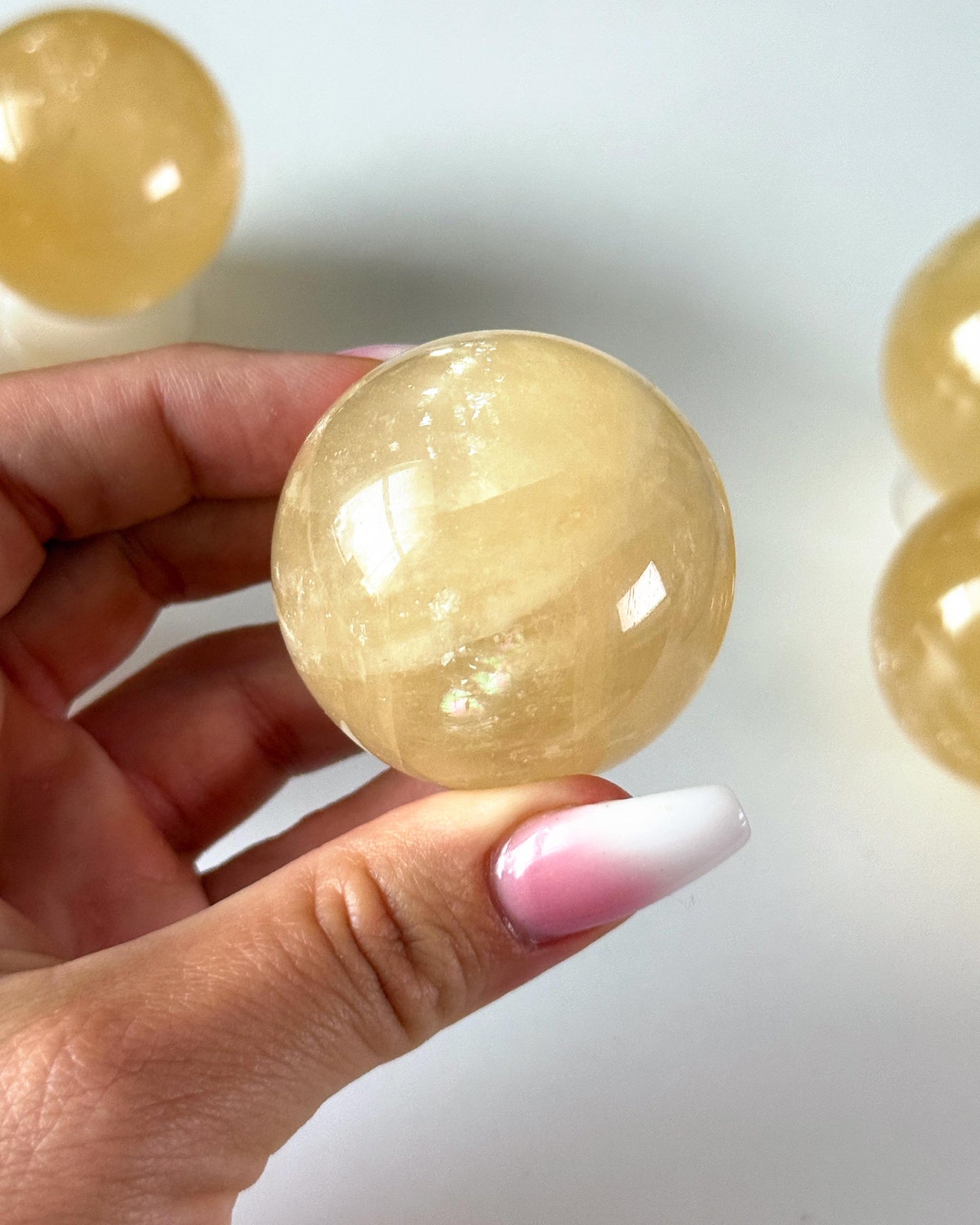 Honey Calcite Sphere 45mm