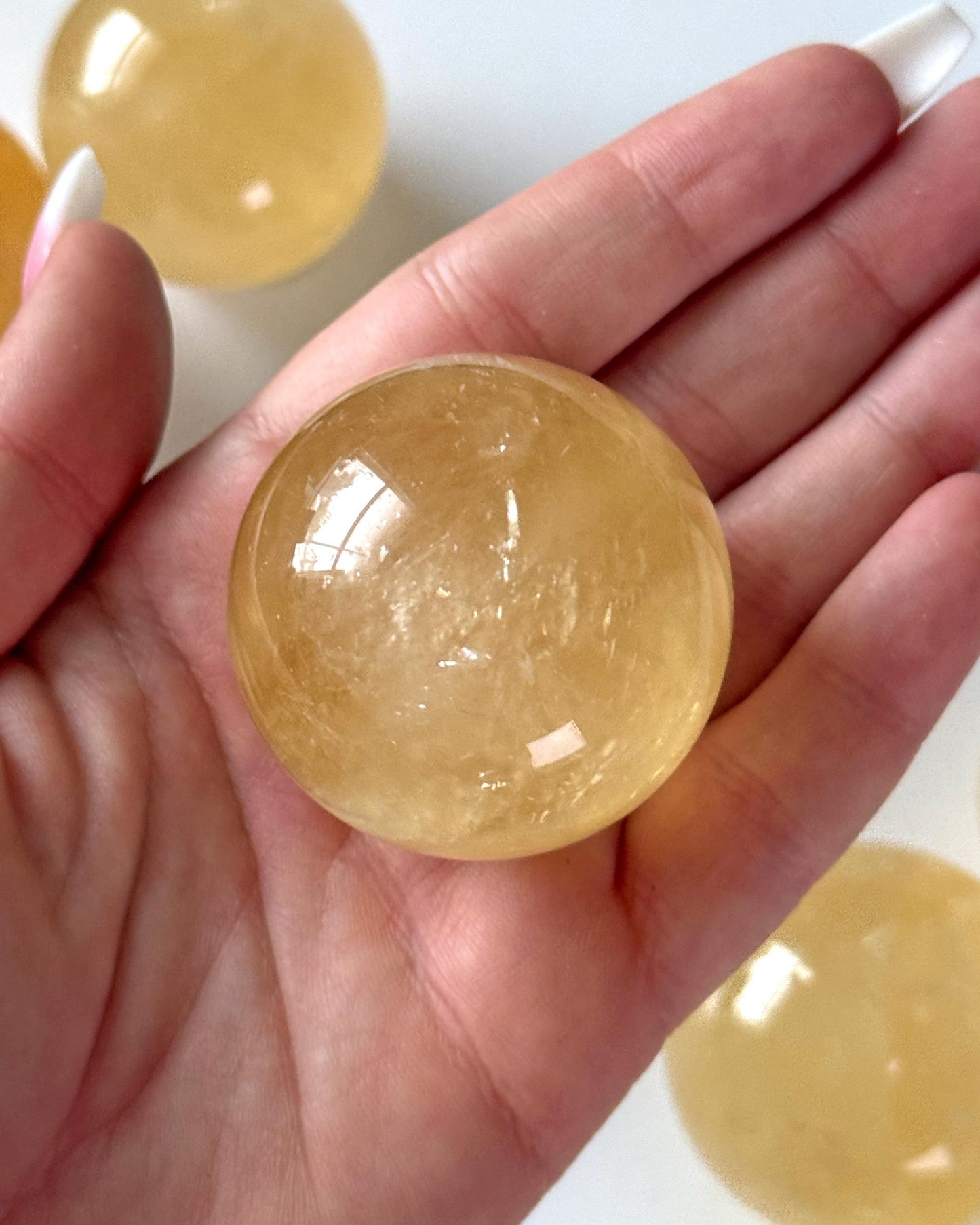 Honey Calcite Sphere 45mm
