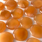 Honey Calcite Round Palm Stone