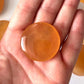 Honey Calcite Round Palm Stone