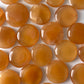 Honey Calcite Round Palm Stone