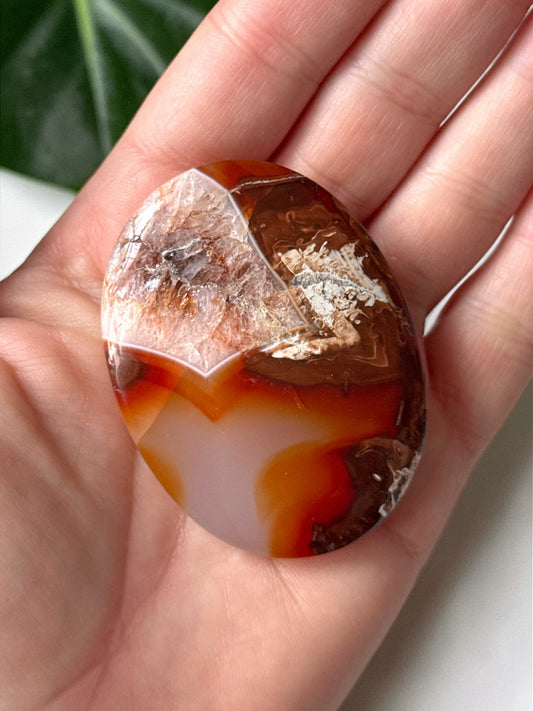 Indonesian Carnelian Palm Stone