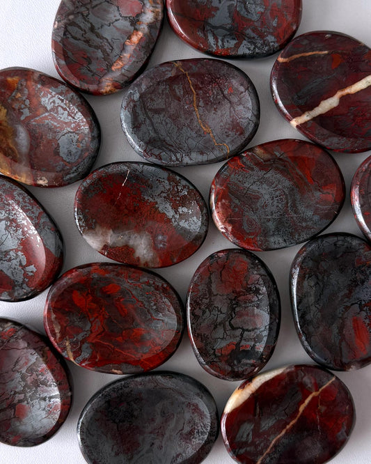 Jaspilite Worry Stone