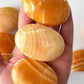 Orange Calcite Palm Stone