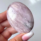 Kunzite with Dendrite Palm Stone