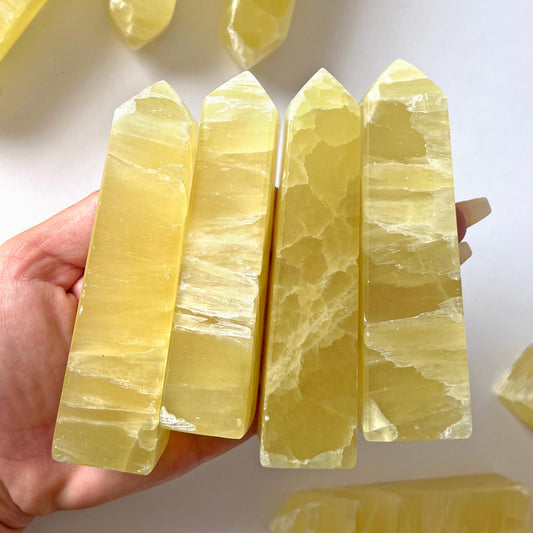 Lemon Calcite Obelisk