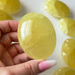 Lemon Calcite Palm Stone