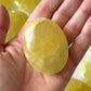 Lemon Calcite Palm Stone