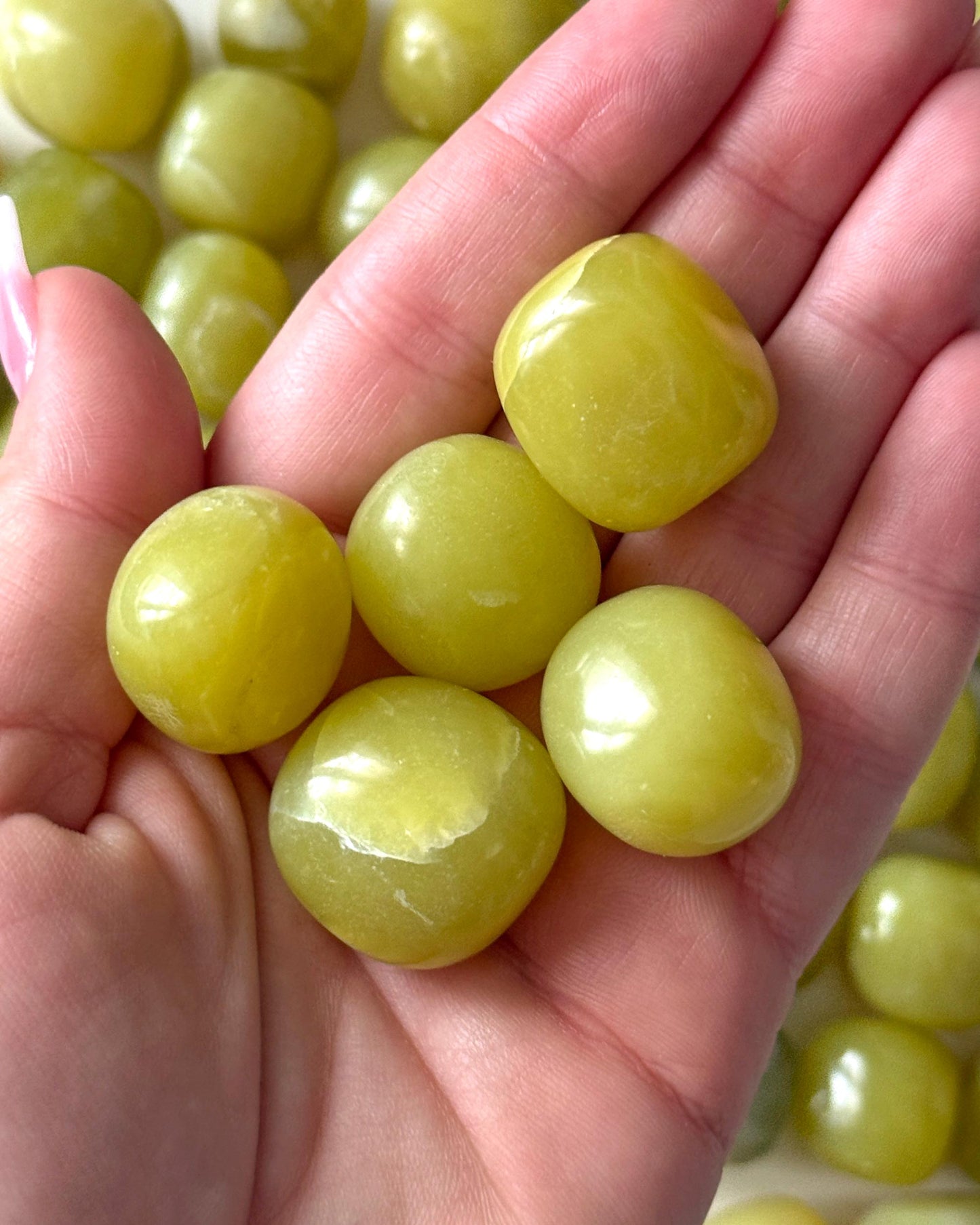 Lemon Jade Tumbled Stone