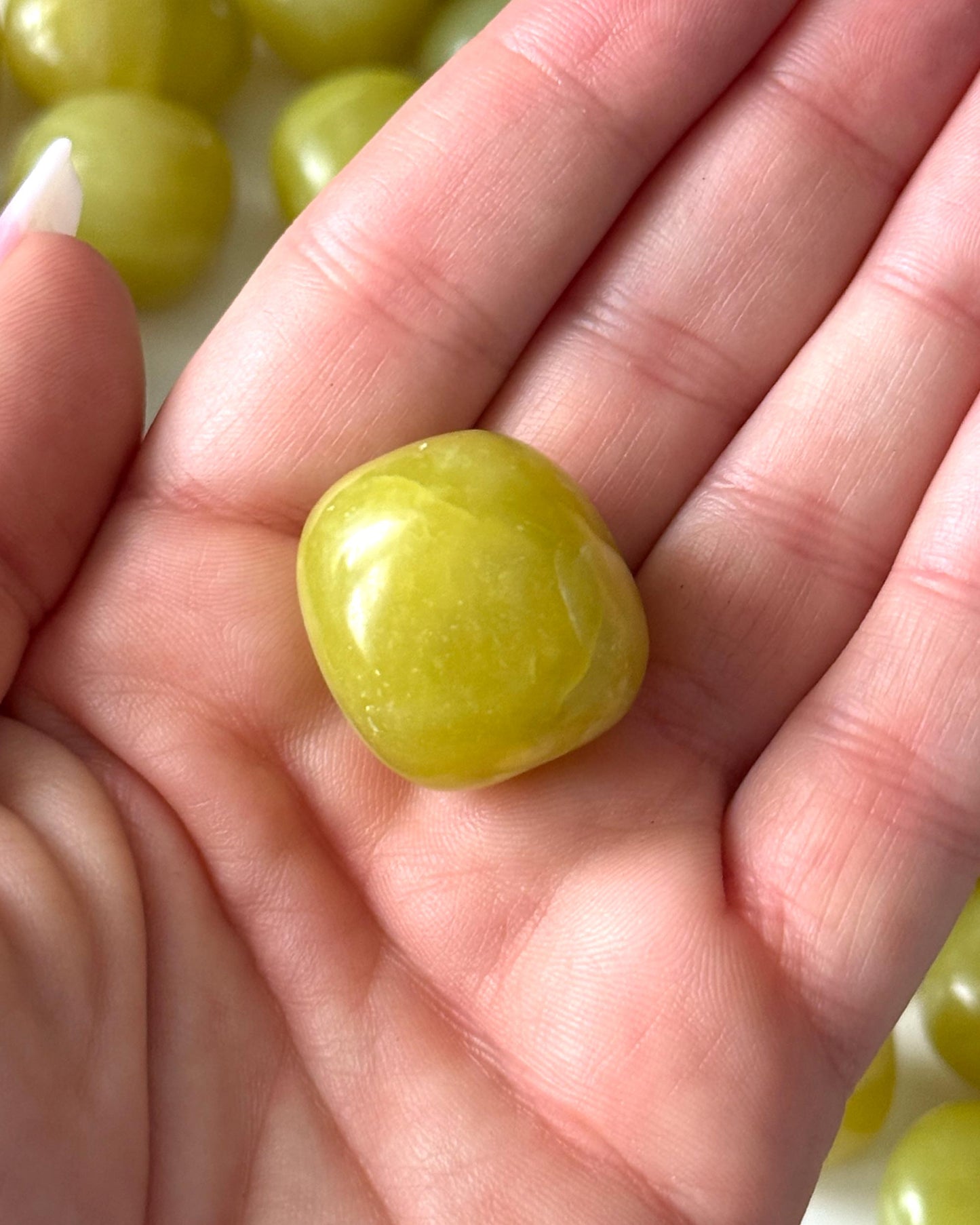 Lemon Jade Tumbled Stone