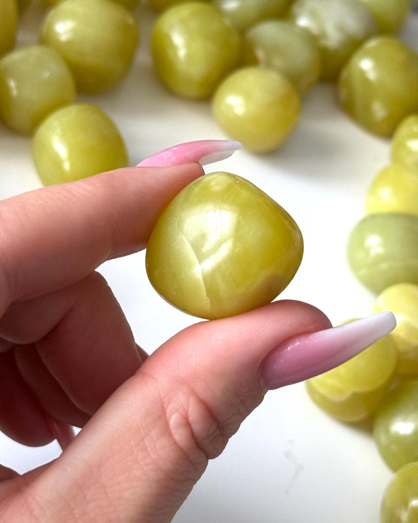 Lemon Jade Tumbled Stone
