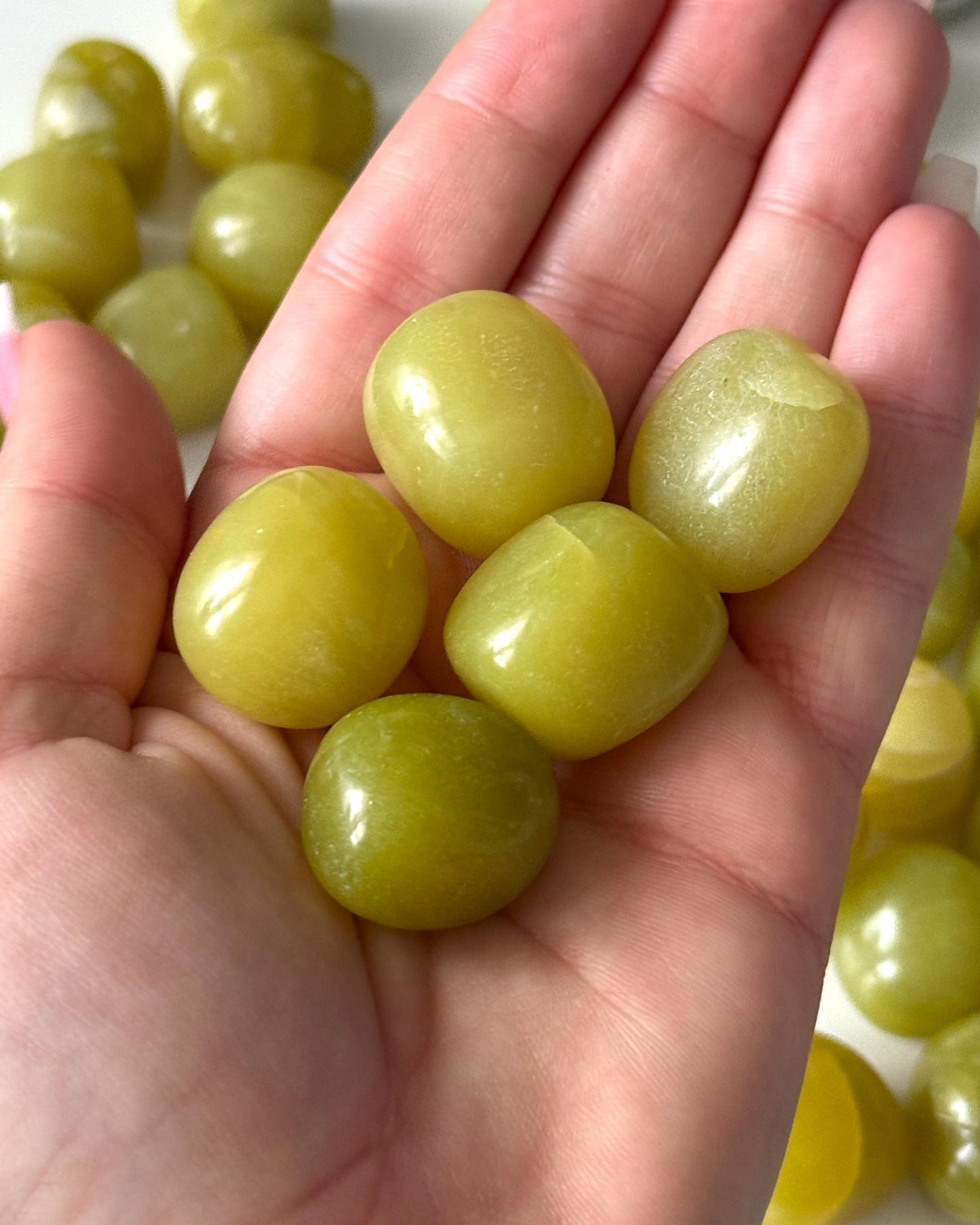 Lemon Jade Tumbled Stone