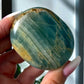 Lemurian Aquatine Blue Onyx Palm Stone