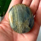 Lemurian Aquatine Blue Onyx Palm Stone
