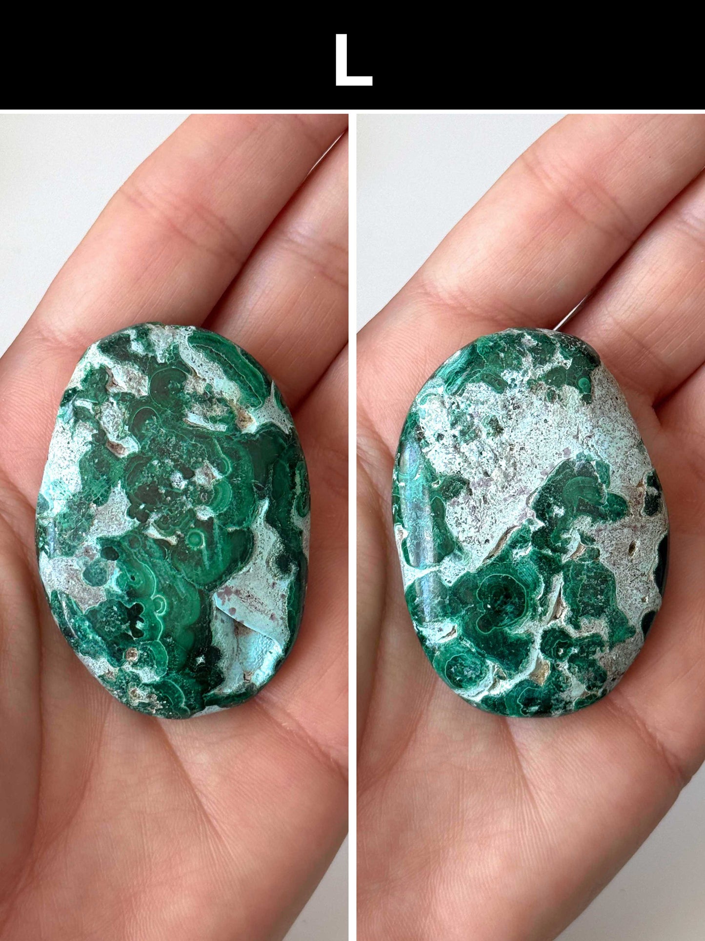 Malachite Chrysocolla Palm Stone